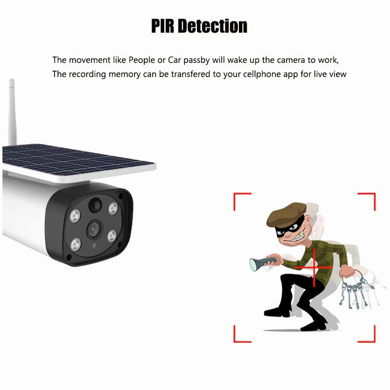 Ηλιακή Αδιάβροχη Ασύρματη IP 4G Κάμερα, 1080p Εξωτερικού Χώρου με Νυχτερινή Όραση, Ανιχνευτή Κίνησης, Μικρόφωνο & Ηχείο AS-IP8615SPG – Λευκό